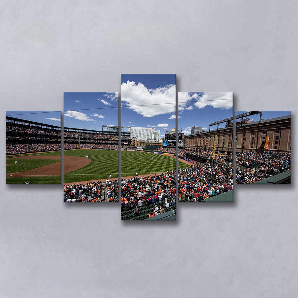 Baltimore Orioles Wall Art Oriole Park Stadium Canvas Prints Baseball,Multi Panels,Sport Stadium Art Prints, Fan Gift