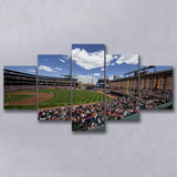 Baltimore Orioles Wall Art Oriole Park Stadium Canvas Prints Baseball,Multi Panels,Sport Stadium Art Prints, Fan Gift