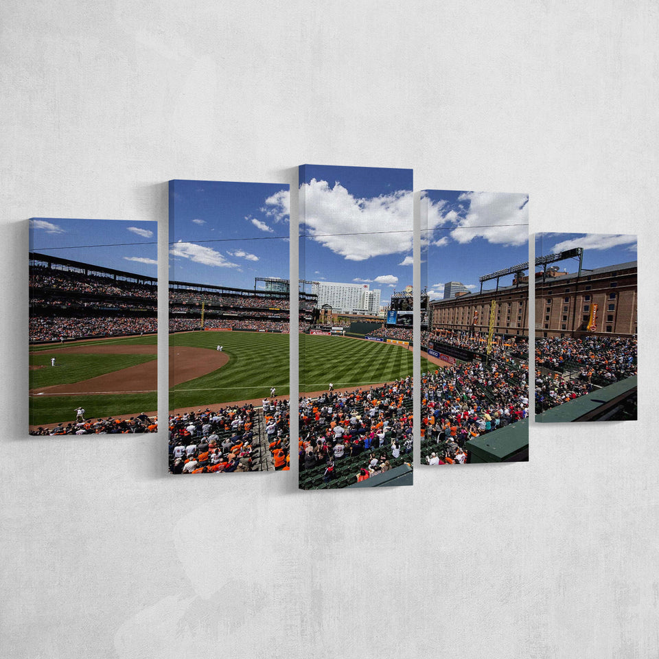 Baltimore Orioles Wall Art Oriole Park Stadium Canvas Prints Baseball,Multi Panels,Sport Stadium Art Prints, Fan Gift