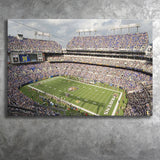 Baltimore Ravens Stadium Canvas Prints MT Bank Stadium Wall Art,Sport Stadium Art Prints, Fan Gift, Wall Decor