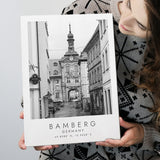 Bamberg Germany Black And White Art Canvas Prints Wall Art Home Decor