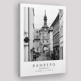 Bamberg Germany Black And White Art Canvas Prints Wall Art Home Decor