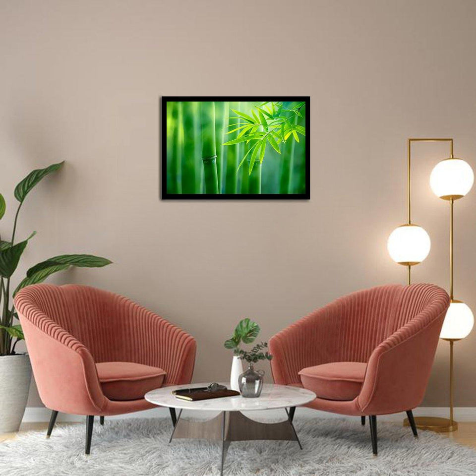 Bamboo forest-Forest art, Art print, Plexiglass Cover