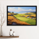 Bandon Dunes Golf Courses At Bandon Ore. U.S.A Painting Art, Framed Canvas Prints Wall Art Decor, Floating Frame