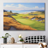 Bandon Dunes Golf Courses At Bandon Ore. U.S.A Painting Art Canvas Prints Wall Art, Painting Art Home Decor