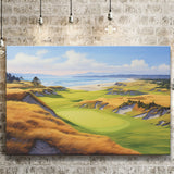 Bandon Dunes Golf Courses At Bandon Ore. U.S.A Painting Art Canvas Prints Wall Art, Painting Art Home Decor