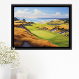 Bandon Dunes Golf Courses At Bandon Ore. U.S.A Painting Art, Framed Canvas Prints Wall Art Decor, Floating Frame