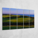 Bandon Dunes Golf Courses Hole 16, Bandon, Oregon, 5 Panels Extra Large Canvas Prints Wall Art Decor
