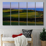Bandon Dunes Golf Courses Hole 16, Bandon, Oregon, 5 Panels Extra Large Canvas Prints Wall Art Decor