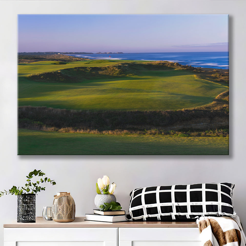 Bandon Dunes Golf Courses Hole 16, Bandon, Oregon, Golf Art Print, Golf Lover, Canvas Prints Wall Art Decor