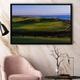 Bandon Dunes Golf Courses Hole 16, Bandon, Oregon, Golf Art Print, Framed Canvas Prints Wall Art Decor, Floating Frame
