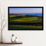 Bandon Dunes Golf Courses Hole 16, Bandon, Oregon, Golf Art Print, Framed Canvas Prints Wall Art Decor, Floating Frame