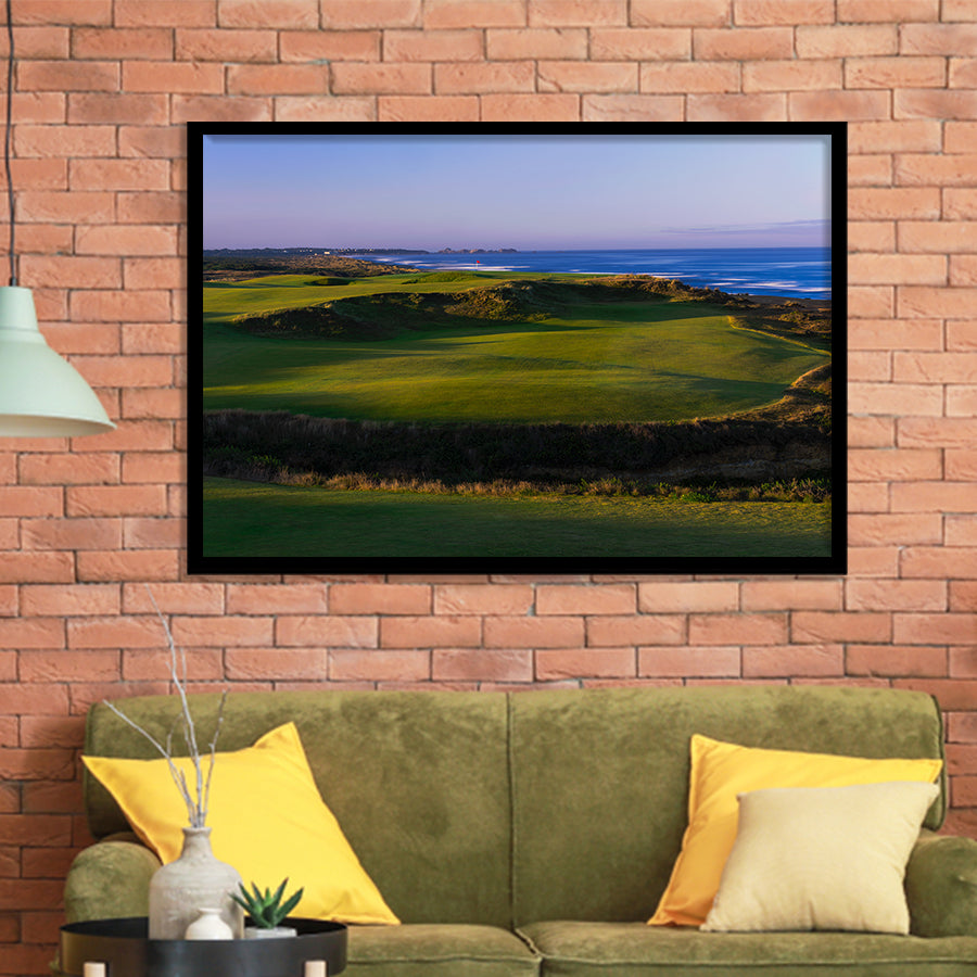 Bandon Dunes Golf Courses Hole 16, Bandon, Oregon, Golf Sport Print, Golf Lover, Framed Art Prints Home Decor