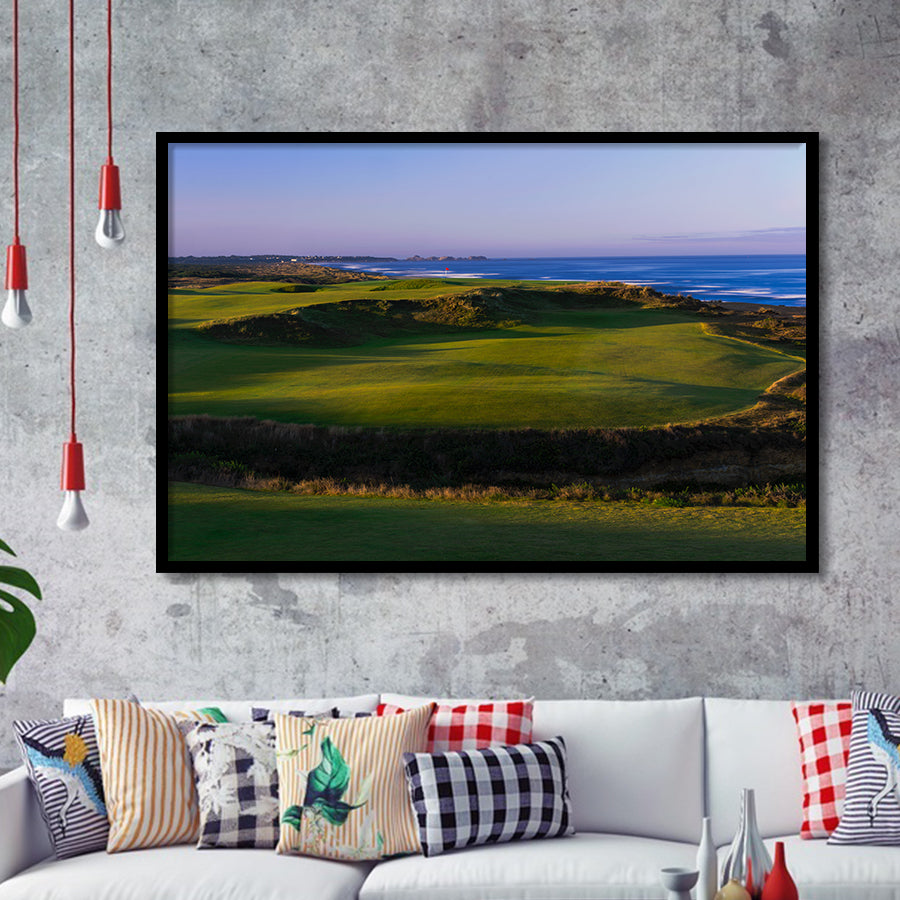 Bandon Dunes Golf Courses Hole 16, Bandon, Oregon, Golf Sport Print, Golf Lover, Framed Art Prints Home Decor