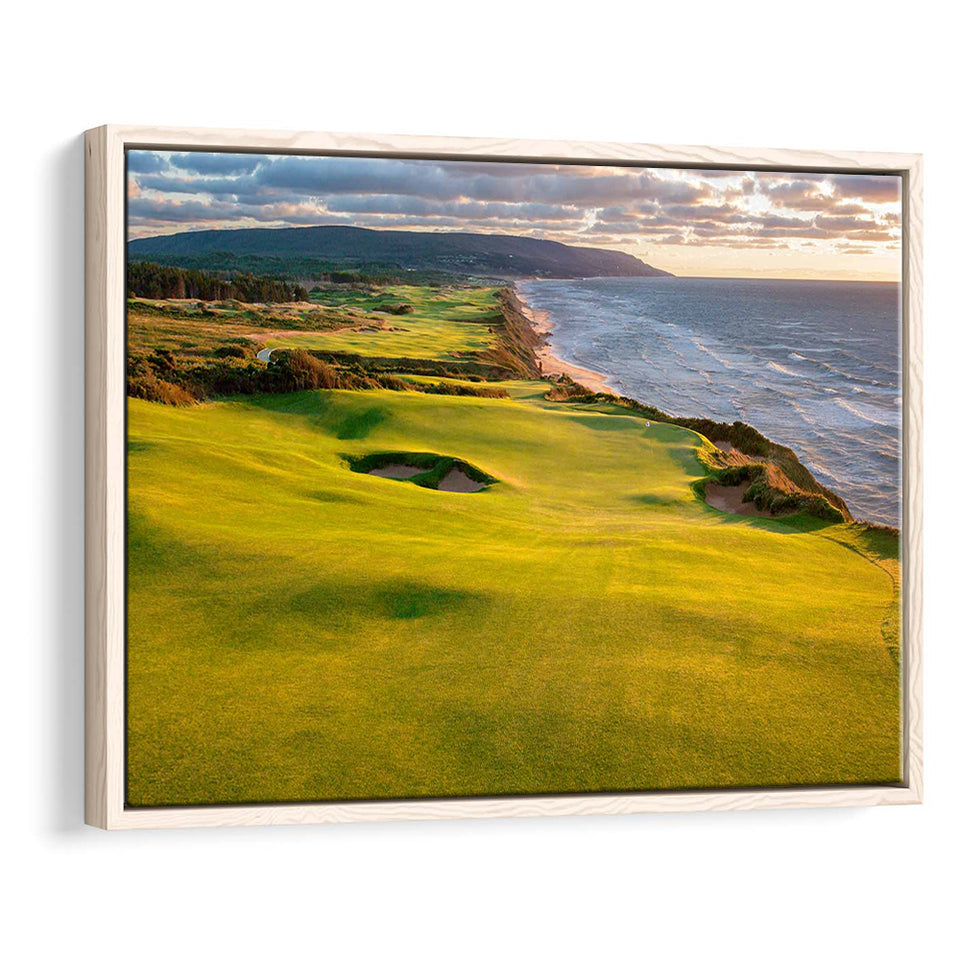 Bandon Dunes Golf Courses At Bandon, Ore, Usa 1, Golf Art Print, Framed Canvas Prints Wall Art Decor, Floating Frame
