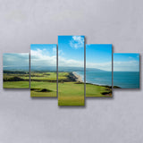 Bandon Dunes Golf Courses At Bandon, Ore, Usa 2, Golf Art Print, 5 Panels Canvas Prints Wall Art Decor
