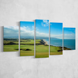 Bandon Dunes Golf Courses At Bandon, Ore, Usa 2, Golf Art Print, 5 Panels Canvas Prints Wall Art Decor