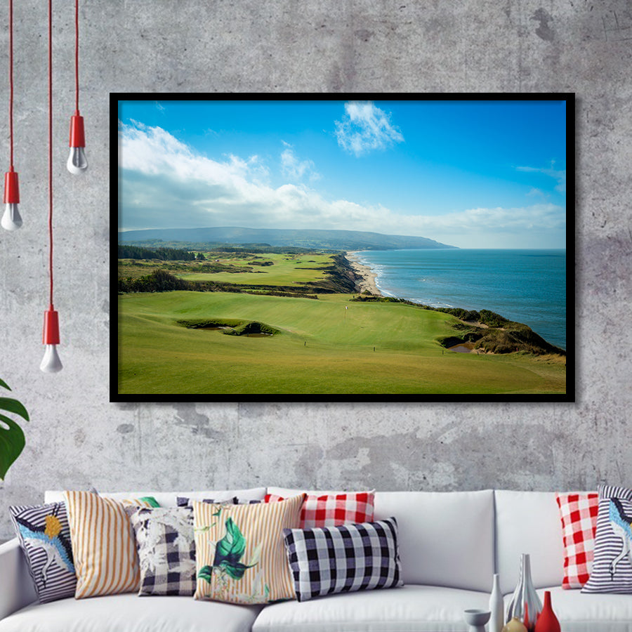 Bandon Dunes Golf Courses At Bandon, Ore, Usa 2, Golf Sport Print, Golf Lover, Framed Art Prints Home Decor