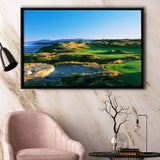 Bandon Dunes Hole 05, Bandon, Oregon, Golf Art Print, Framed Canvas Prints Wall Art Decor, Floating Frame