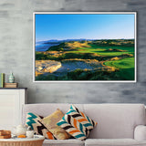 Bandon Dunes Hole 05, Bandon, Oregon, Golf Art Print, Framed Canvas Prints Wall Art Decor, Floating Frame
