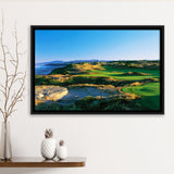 Bandon Dunes Hole 05, Bandon, Oregon, Golf Art Print, Framed Canvas Prints Wall Art Decor, Floating Frame