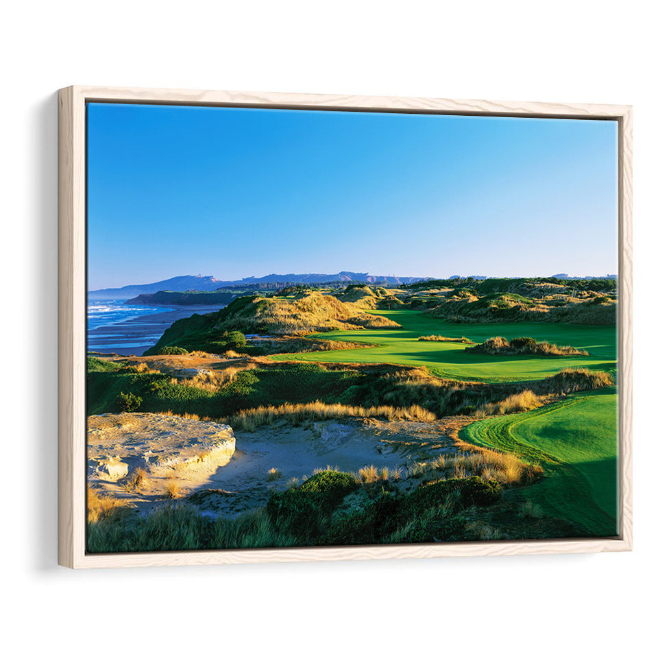 Bandon Dunes Hole 05, Bandon, Oregon, Golf Art Print, Framed Canvas Prints Wall Art Decor, Floating Frame