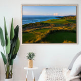 Bandon Dunes Hole 06, Bandon, Oregon, Golf Art Print, Framed Canvas Prints Wall Art Decor, Floating Frame