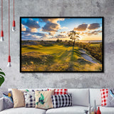 Bandon Preserve Golf Course Hole 11 Sunset 2, Golf Sport Print, Golf Lover, Framed Art Prints Home Decor