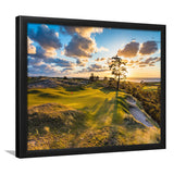 Bandon Preserve Golf Course Hole 11 Sunset 2, Golf Sport Print, Golf Lover, Framed Art Prints Home Decor
