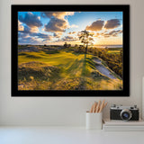 Bandon Preserve Golf Course Hole 11 Sunset 2, Golf Sport Print, Golf Lover, Framed Art Prints Home Decor