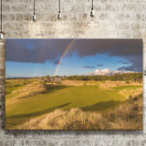 Bandon Preserve Golf Course, Hole 1 Rainbow, Golf Art Print, Golf Lover, Canvas Prints Wall Art Decor