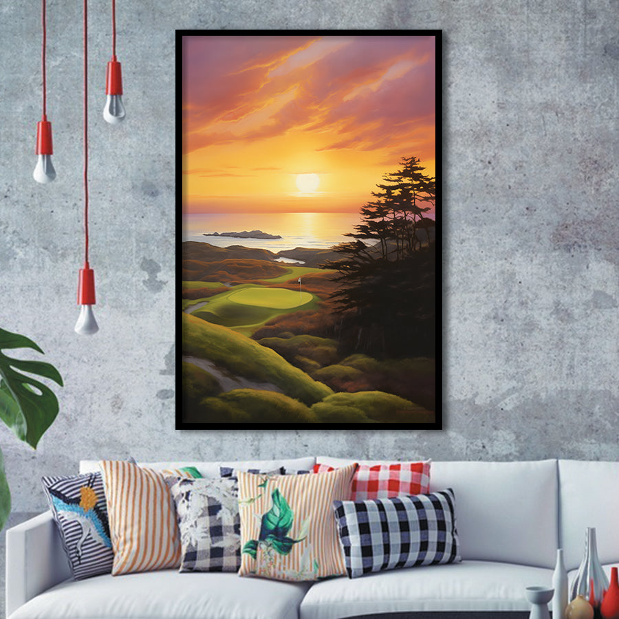 Bandon Preserve Golf Course Painting Art, Painting Art, Framed Art Prints Wall Decor