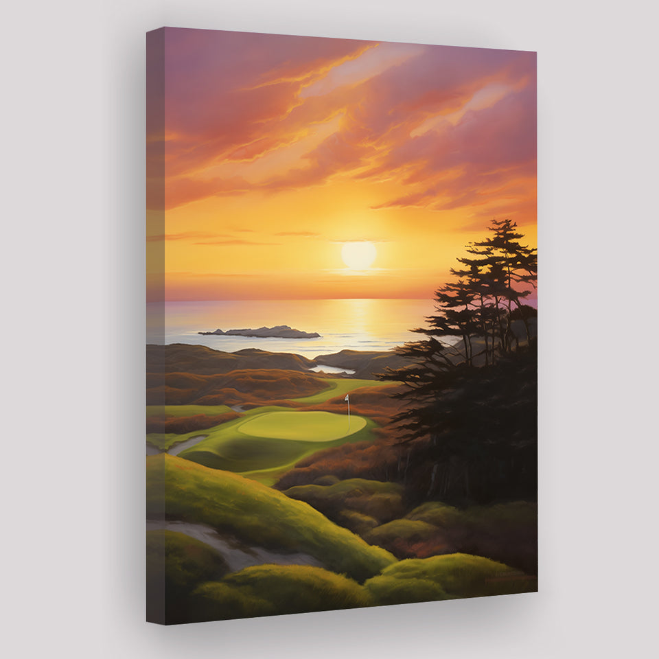 Bandon Preserve Golf Course Painting Art, Painting Art, Canvas Prints Wall Art Home Decor