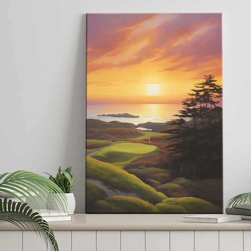 Bandon Preserve Golf Course Painting Art, Painting Art, Canvas Prints Wall Art Home Decor