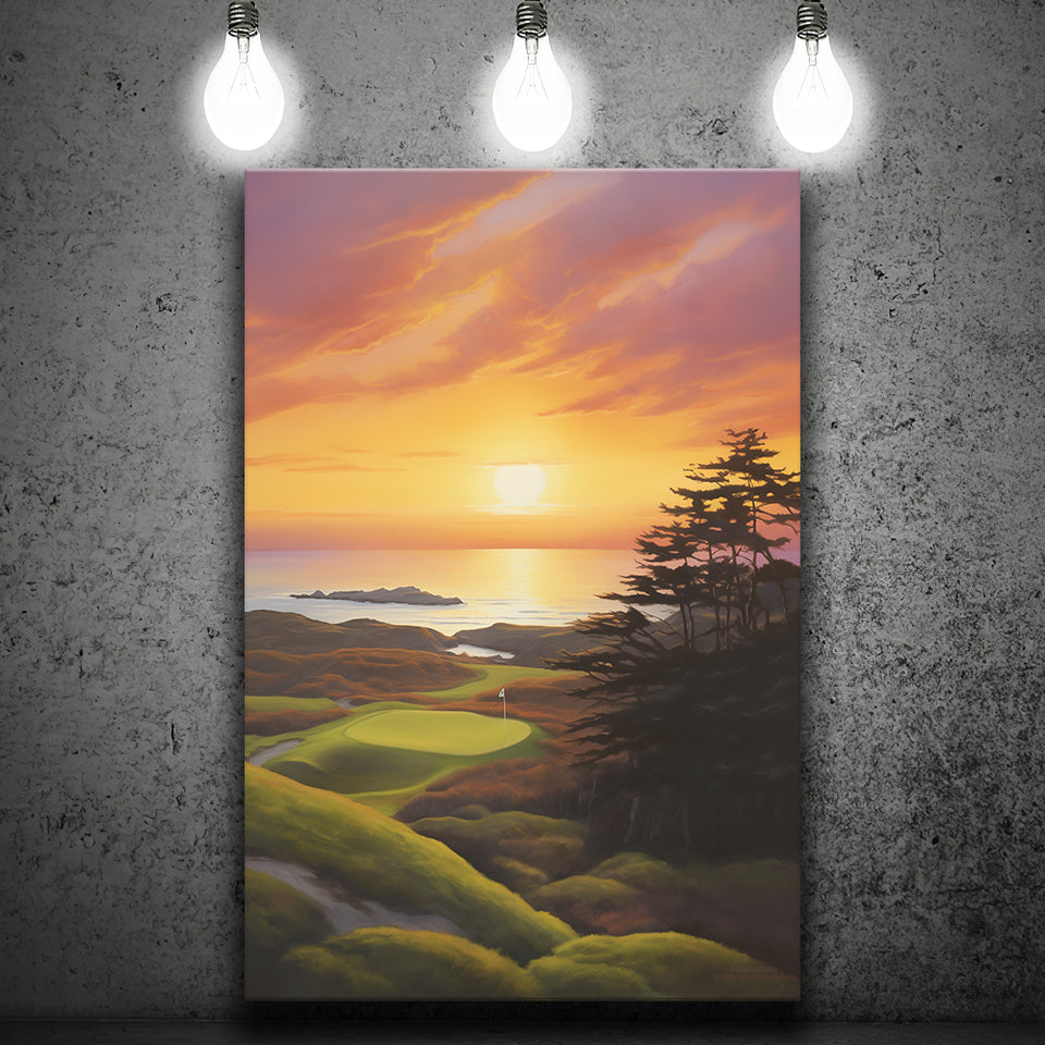 Bandon Preserve Golf Course Painting Art, Painting Art, Canvas Prints Wall Art Home Decor