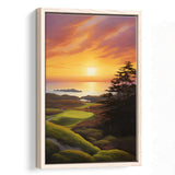 Bandon Preserve Golf Course Painting Art,Framed Canvas Prints,Floating Frame, Wall Art Home Decor