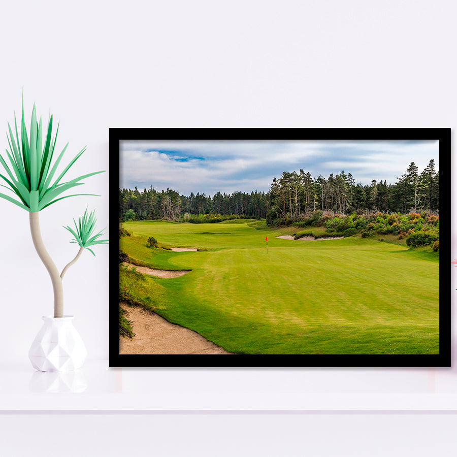 Bandon Trails Golf Course, Hole 15, Golf Sport Print, Golf Lover, Framed Art Prints Home Decor