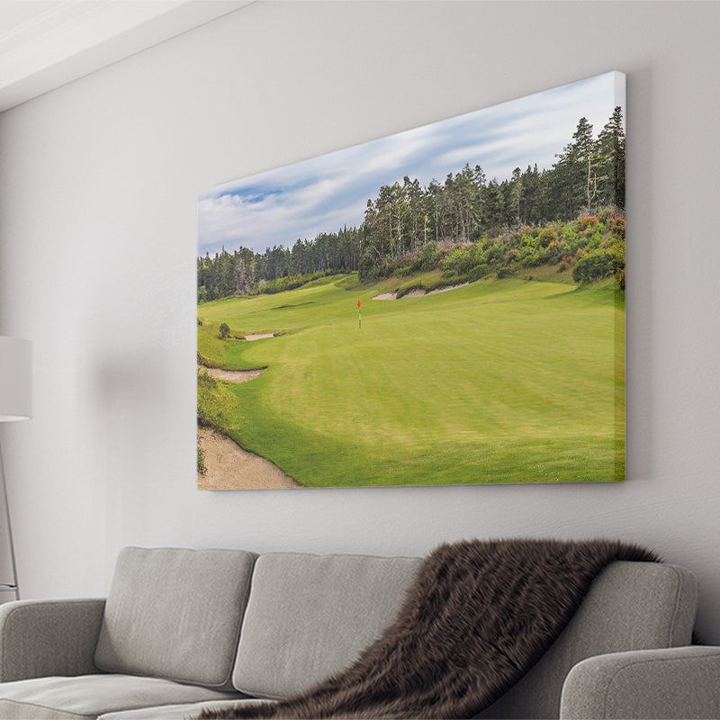Bandon Trails Golf Course, Hole 15, Golf Art Print, Golf Lover, Canvas Prints Wall Art Decor