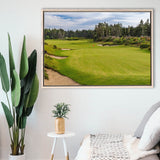 Bandon Trails Golf Course, Hole 15, Golf Art Print, Framed Canvas Prints Wall Art Decor, Floating Frame