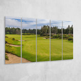 Bandon Trails Golf Course, Hole 15, 5 Panels Extra Large Canvas Prints Wall Art Decor