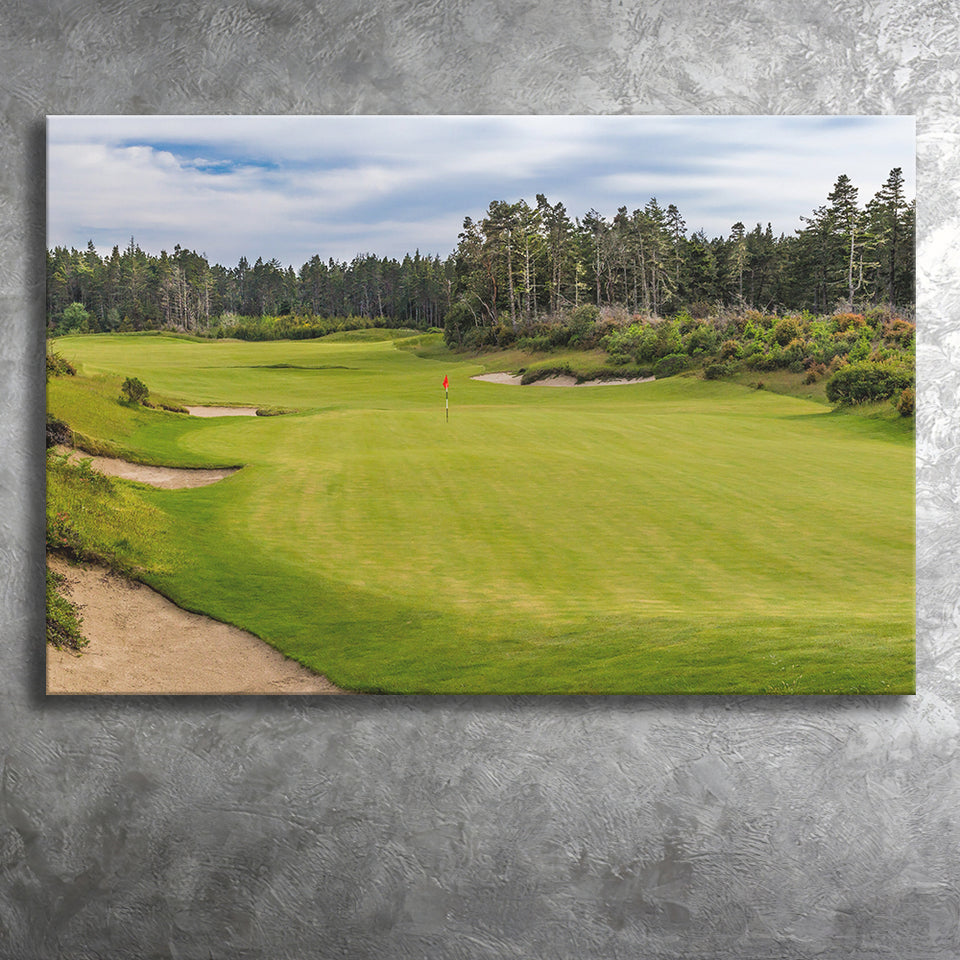Bandon Trails Golf Course, Hole 15, Golf Art Print, Golf Lover, Canvas Prints Wall Art Decor