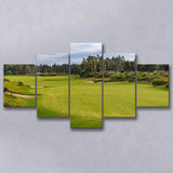Bandon Trails Golf Course, Hole 15, Golf Art Print, 5 Panels Canvas Prints Wall Art Decor