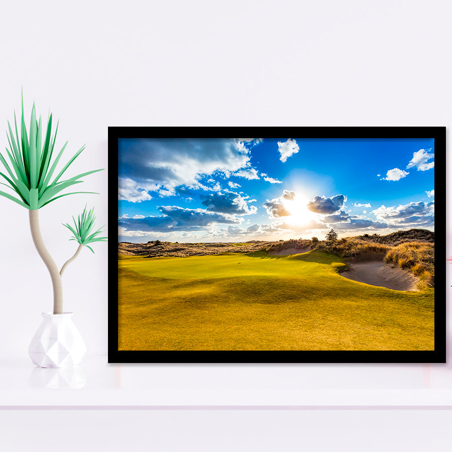 Bandon Trails Golf Course, Hole 18, Golf Sport Print, Golf Lover, Framed Art Prints Home Decor