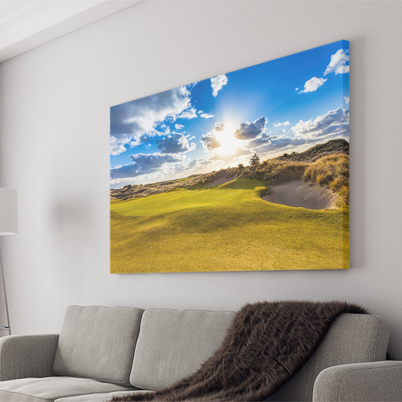 Bandon Trails Golf Course, Hole 18, Golf Art Print, Golf Lover, Canvas Prints Wall Art Decor