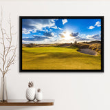 Bandon Trails Golf Course, Hole 18, Golf Art Print, Framed Canvas Prints Wall Art Decor, Floating Frame