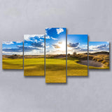 Bandon Trails Golf Course, Hole 18, Golf Art Print, 5 Panels Canvas Prints Wall Art Decor