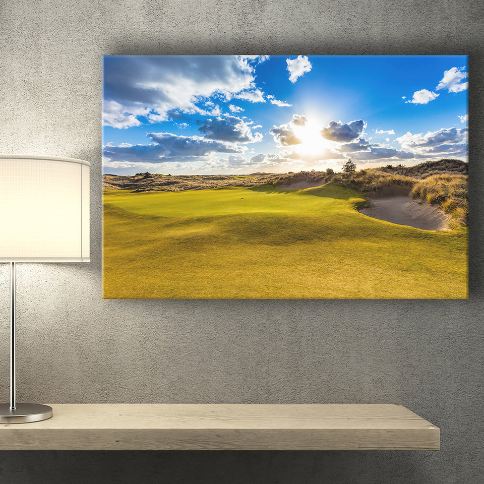 Bandon Trails Golf Course, Hole 18, Golf Art Print, Golf Lover, Canvas Prints Wall Art Decor