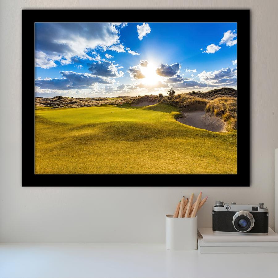 Bandon Trails Golf Course, Hole 18, Golf Sport Print, Golf Lover, Framed Art Prints Home Decor