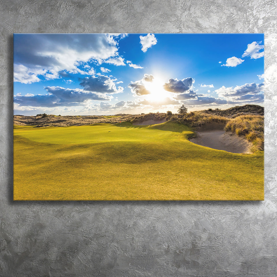 Bandon Trails Golf Course, Hole 18, Golf Art Print, Golf Lover, Canvas Prints Wall Art Decor