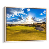 Bandon Trails Golf Course, Hole 18, Golf Art Print, Framed Canvas Prints Wall Art Decor, Floating Frame